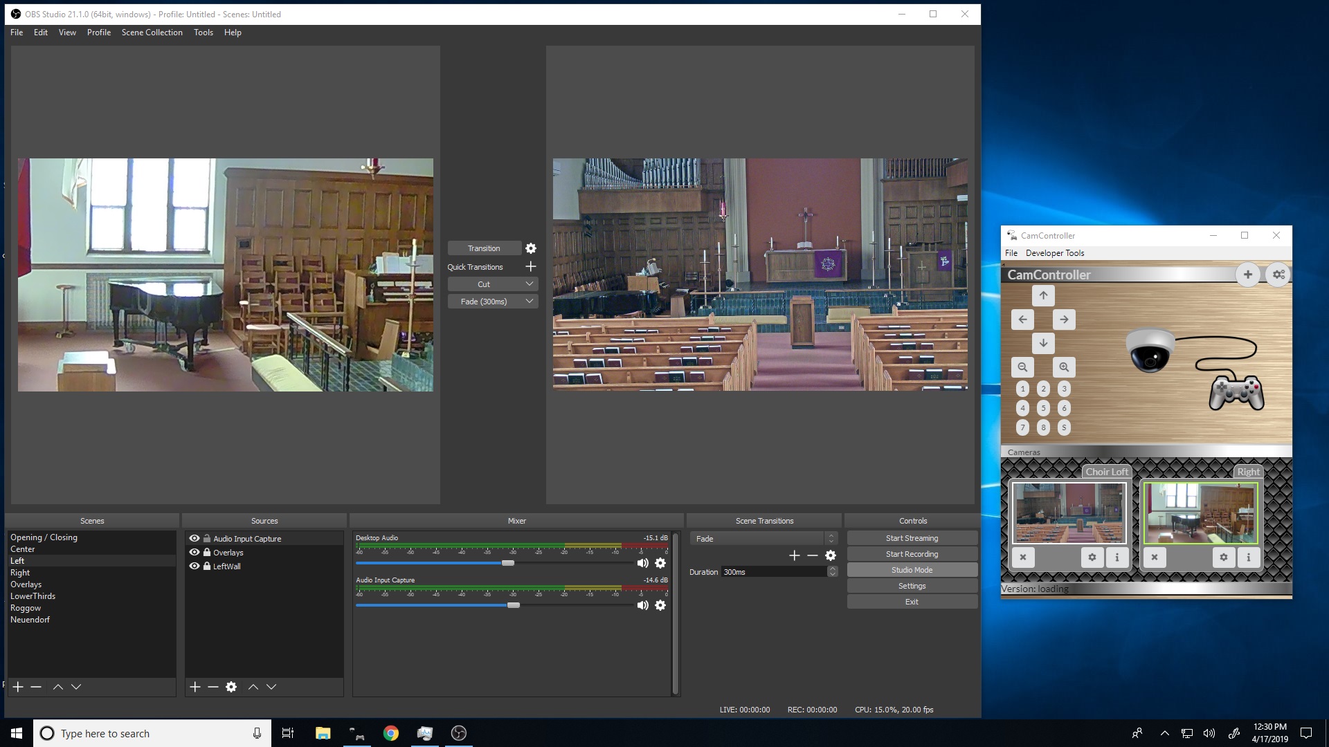 Church OBS Screenshot